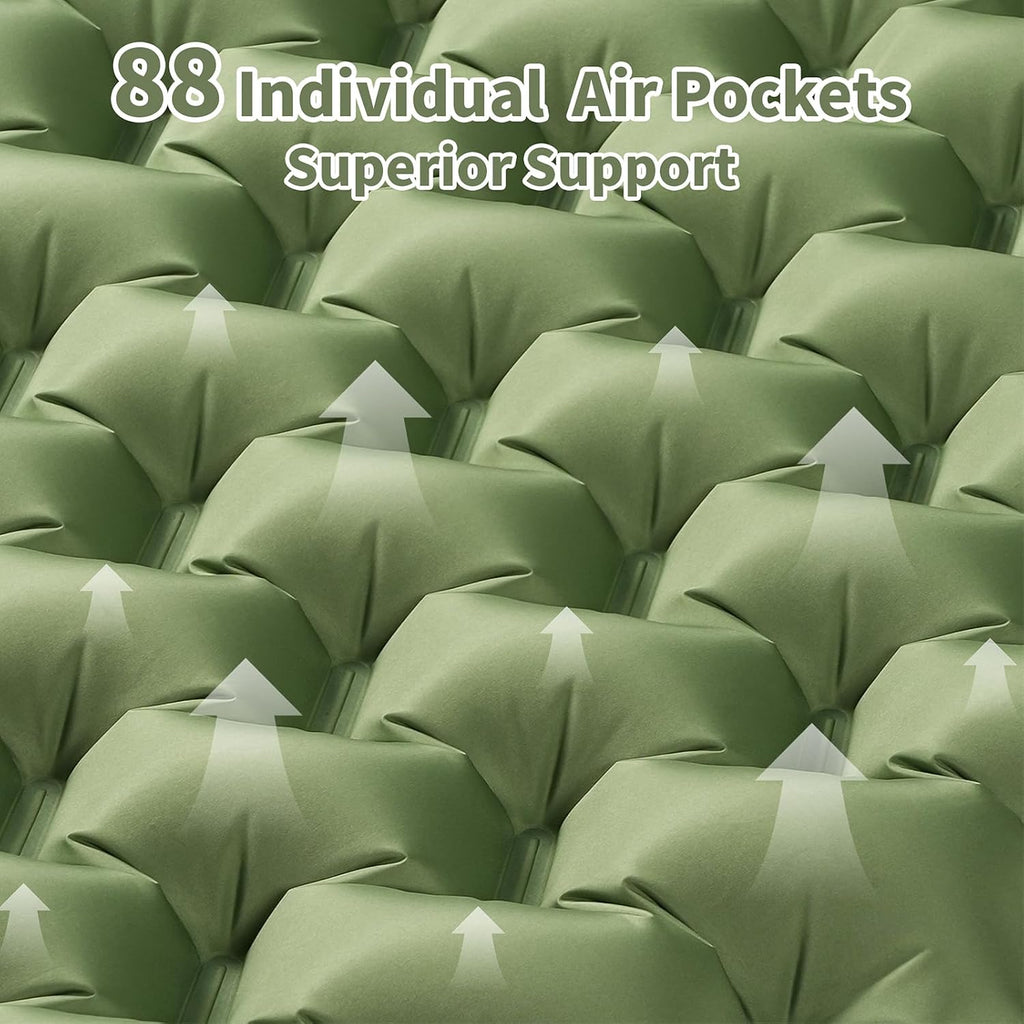 Sleeping Pad for Camping, 4in Ultralight Inflatable Camping Mat