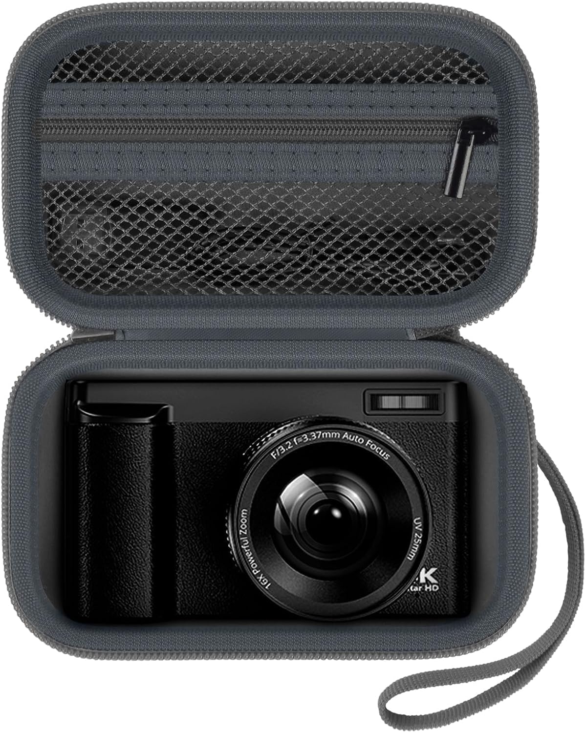 Digital Camera Case Compatible with TEBNGIHNM for Duluvulu for Oiadek for zheozeig for Zostuic for Toiauaha 4K Vlogging Camera. Storage Holder Bag for Canon PowerShot (Box Only)- Grey