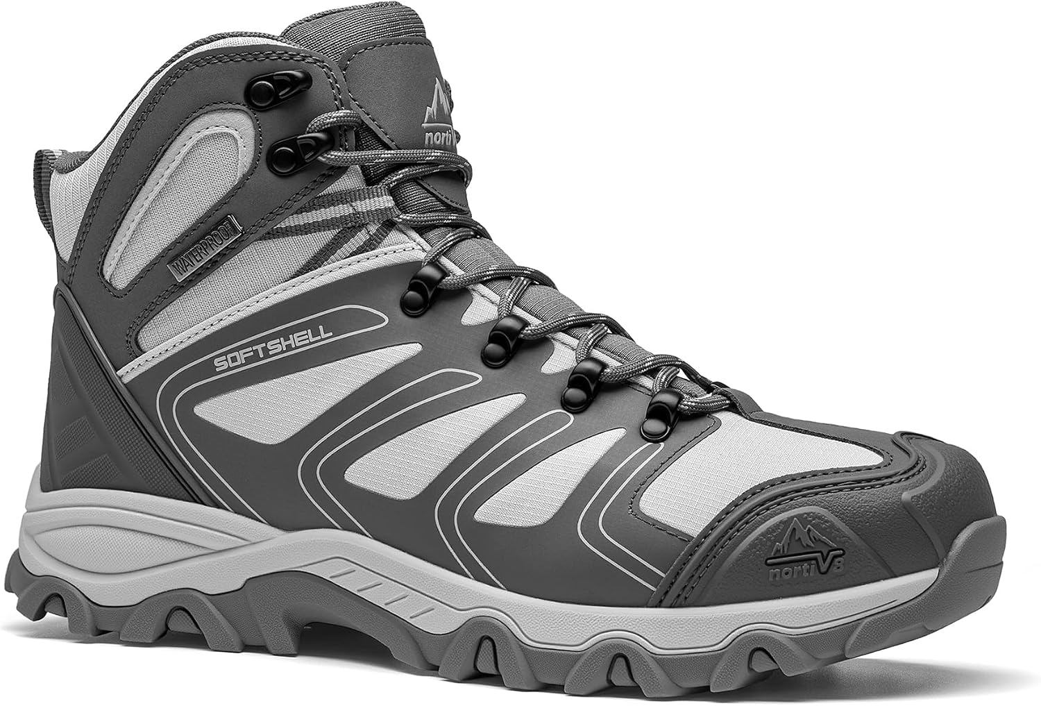 NORTIV 8 Men's Ankle High Waterproof Hiking Boots