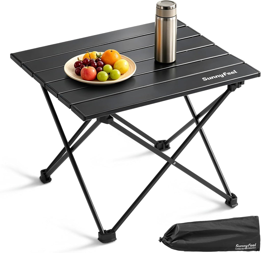SUNNYFEEL Small Camping Table - Ultralight Portable Folding Table