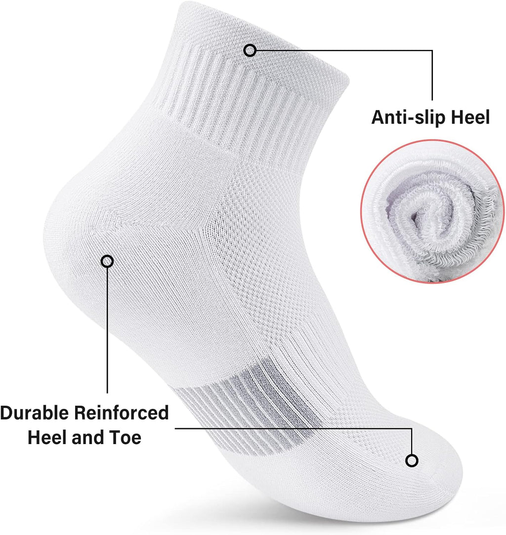 Gonii Ankle Socks Women Athletic Cushioned Running Hiking 5 Pairs