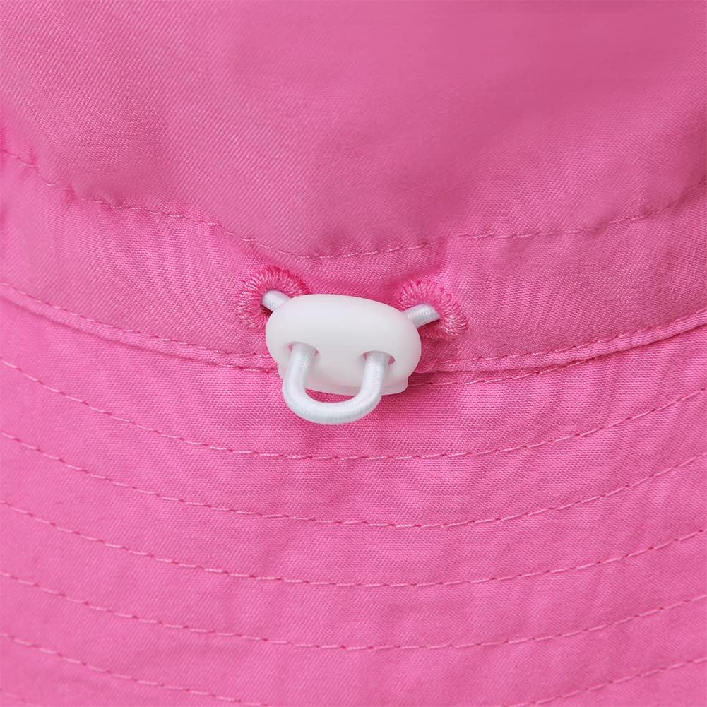 MaxNova Baby Sun Hat Smile Face UPF 50+ Toddler Bucket Hat for Boys Girls 0-7 Years