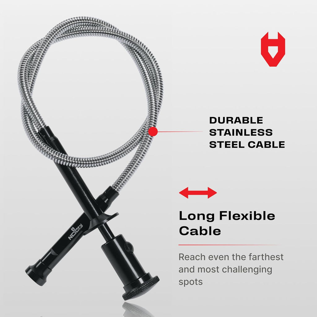 NoCry Magnetic Flexible Claw Grabber Pickup Tool with Bright LED Light - 27.7in Long Magnetic Pickup Tool, Retractable Claw Grabbing Tool, Magnetic Grabber Tool with 5lb Pull Strength Pick Up Tool