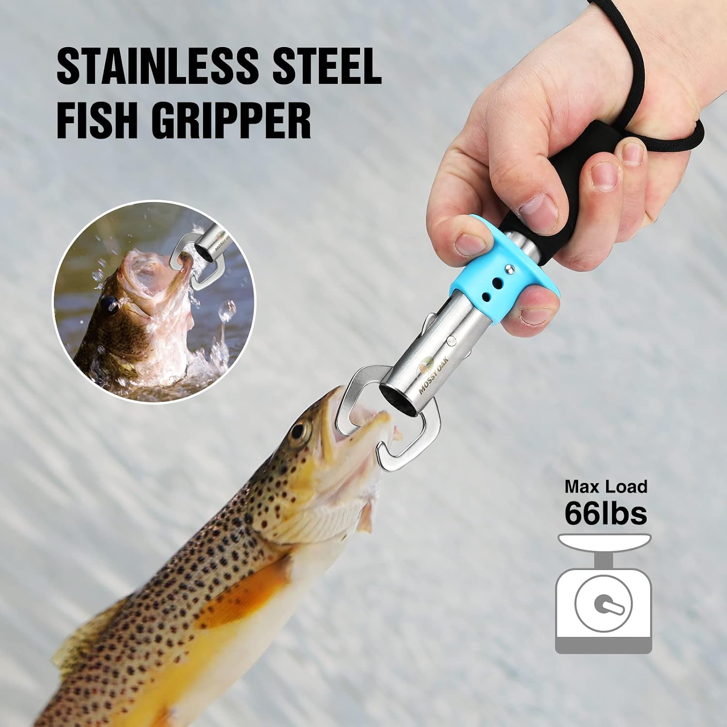 Mossy Oak Fishing Tools Kit – Fishing Plier and Fish Lip Gripper Set
