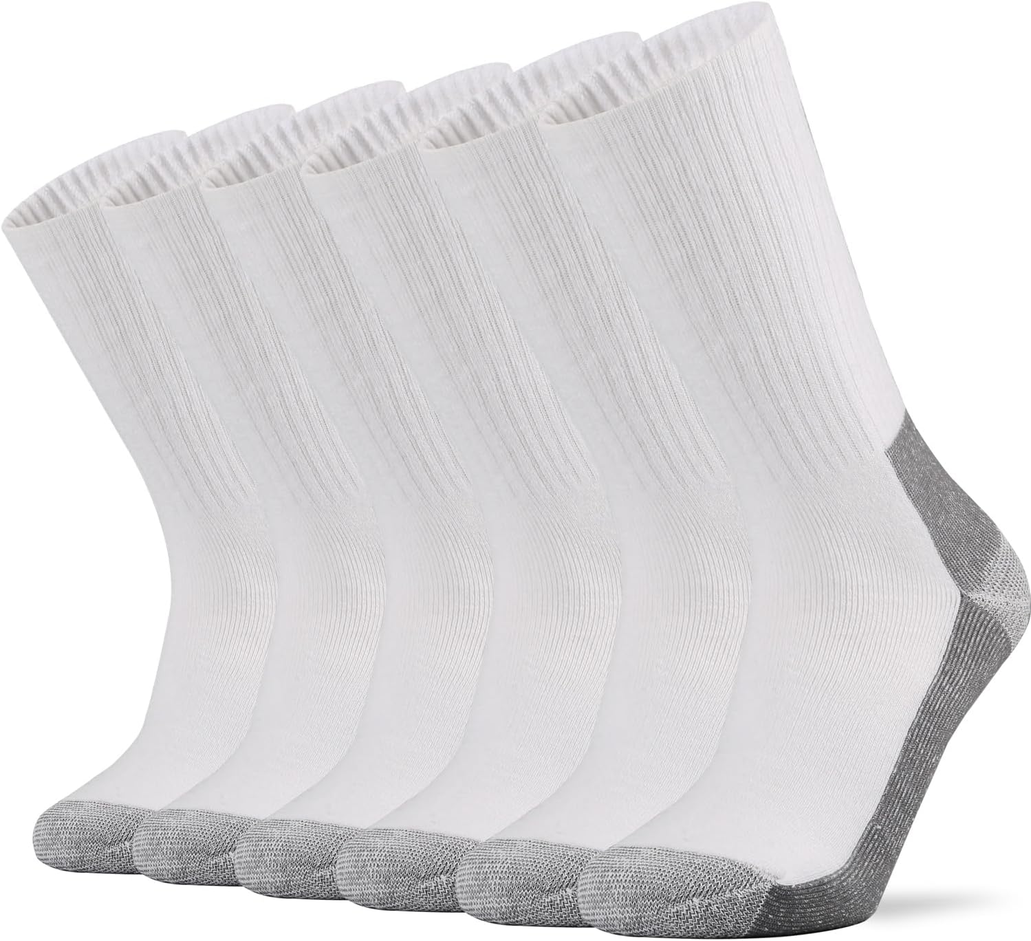 Ortis Cotton Cushion Crew Athletic Socks for Men Work Boot Sports Exercise