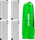 SANLIKE 4 Sets Tarp Poles 95in Telescoping Stainless Steel Tent Poles