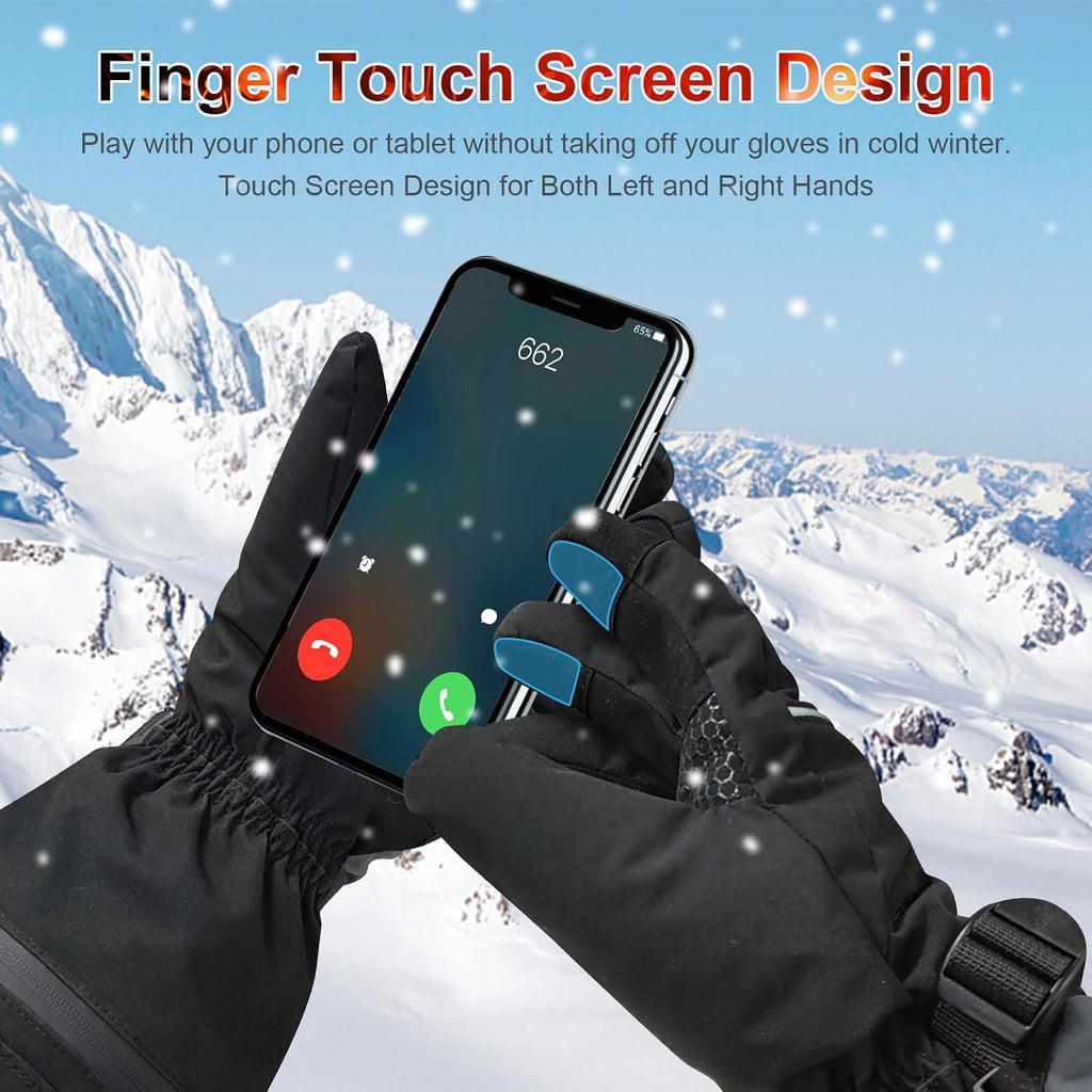 Rechargeable Heated Gloves for Men Women Hand Warmers Winter Ski Gloves
