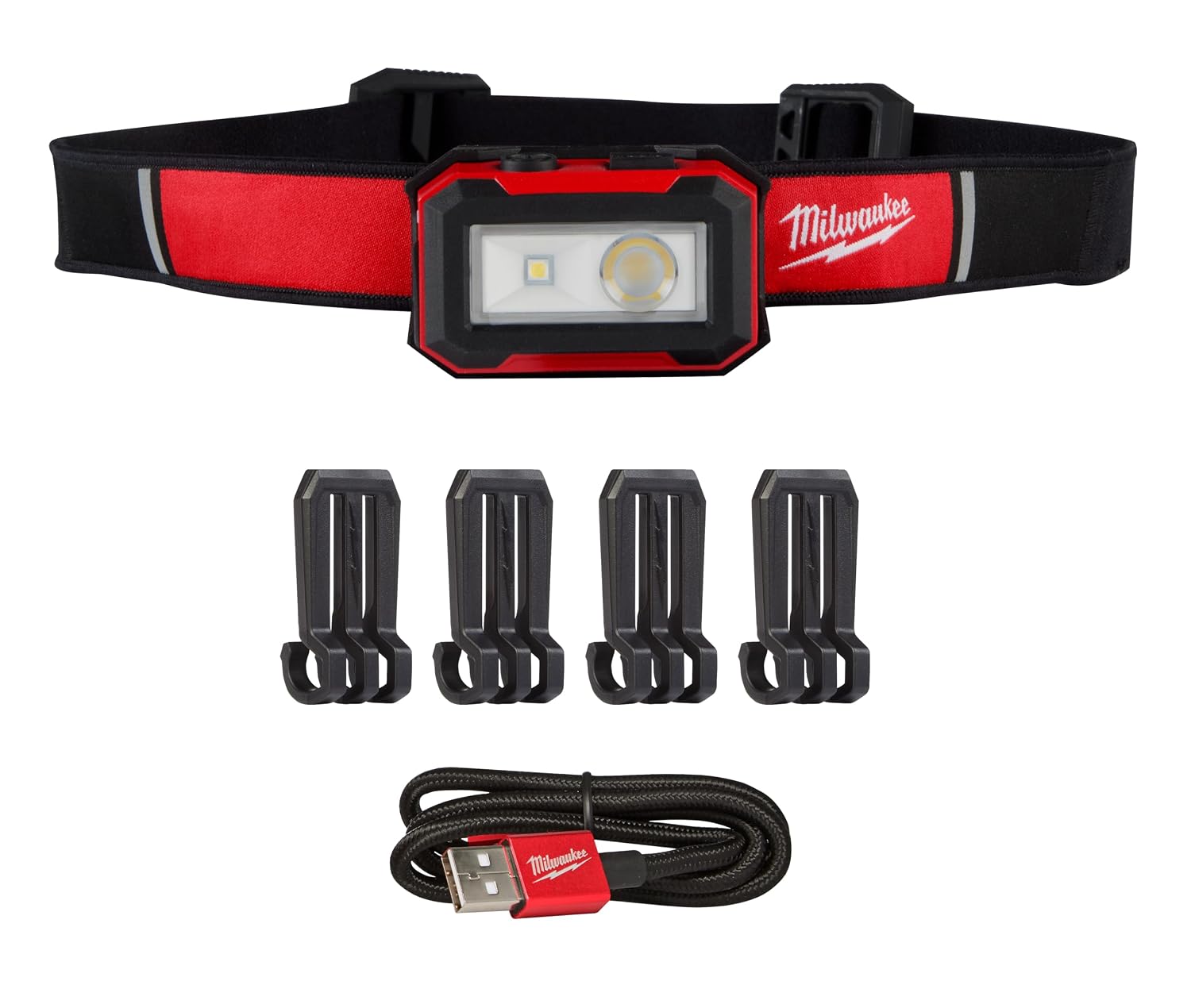 Milwaukee Rechargeable Magnetic Task Light, LED, 2 Foot Heavy Duty Cable, 0.51 lbs