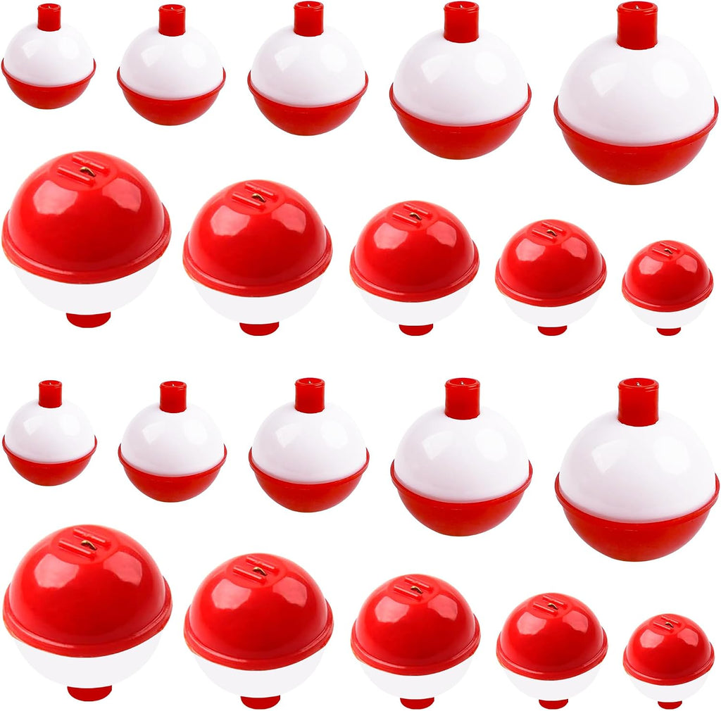 Fishing Bobbers Hard ABS Push Button Round Buoy Floats Snap-on Bobbers
