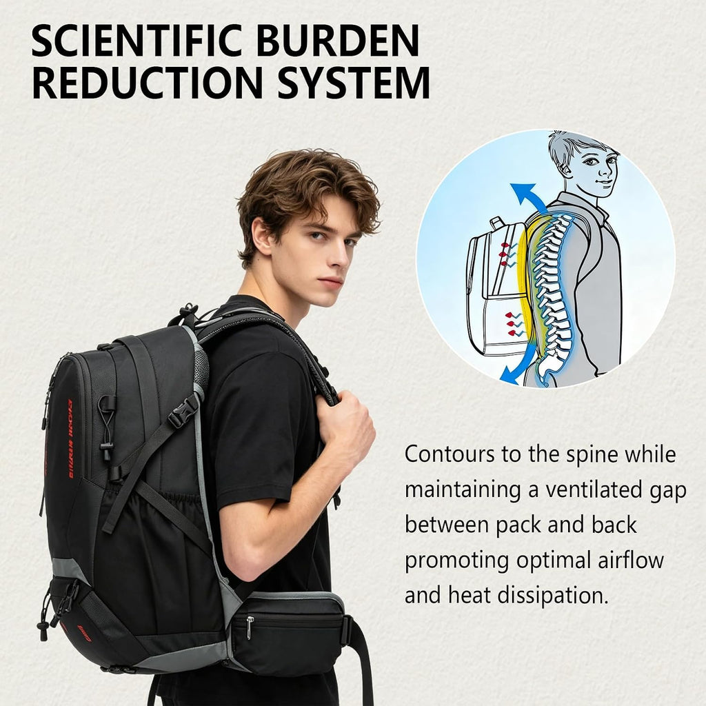 35L Lightweight Hiking Backpack for Women Men Waterproof Camping Backpack