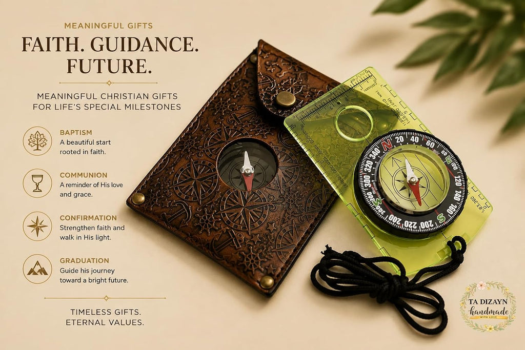 TA DIZAYN New Generation Scout Compass for Hiking, Camping & Backpacking – Survival Compass Gift for Men, Women, Boys & Girls | Graduation Gifts 2026 for Kids