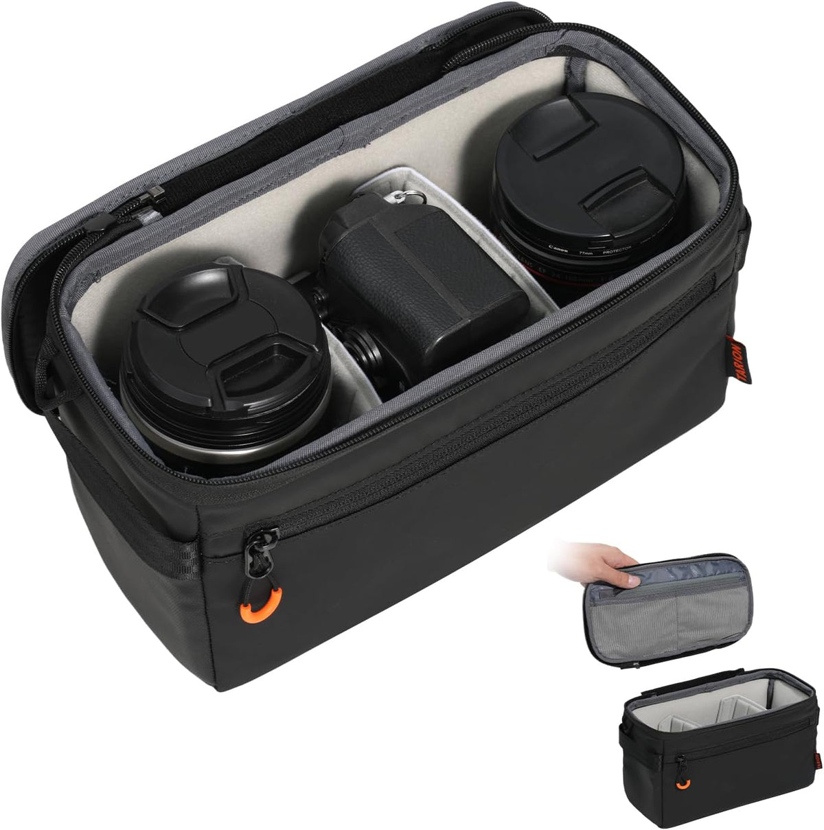 TARION Padded Camera Insert Bag Protective Framed DSLR Inner Case Organizer
