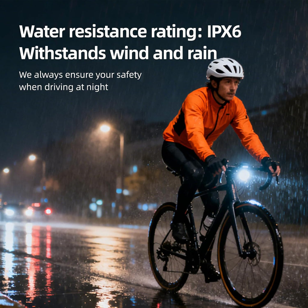 Bike Lights for Night Riding 2000 Lumen Compatible with Garmin/GoPro Mount Bike Headlight 5 Modes 4500mAh Aluminium Alloy IPX6 Waterproof Rechargeable Bicycle Lights Bike Headlight BR2000