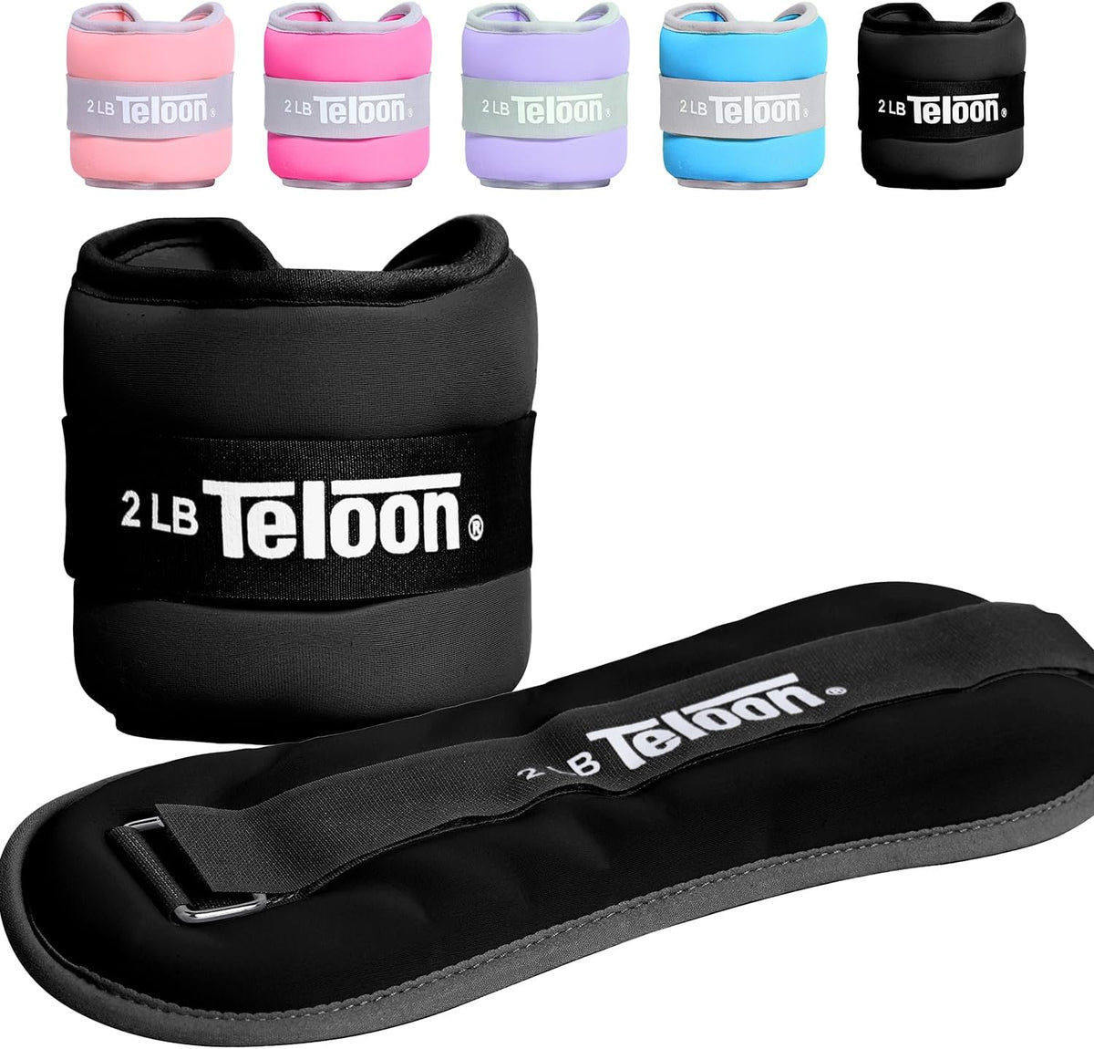 Teloon Ankle Weights Wrist Leg Arm Weights for Women Men with Adjustable Straps