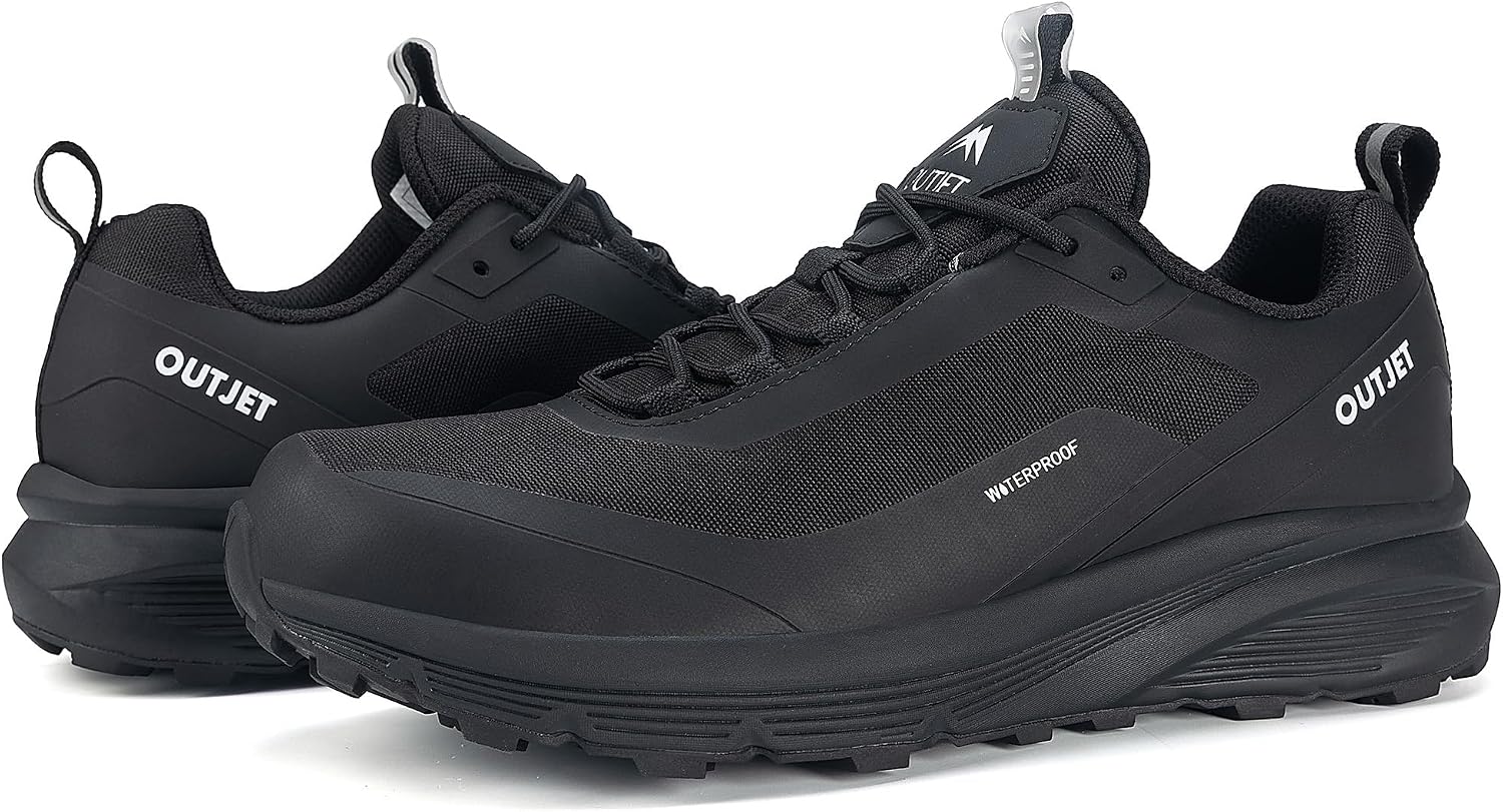 Men's Waterproof Hiking Shoes Lightweight Breathable Anti Slip Outdoor Shoes