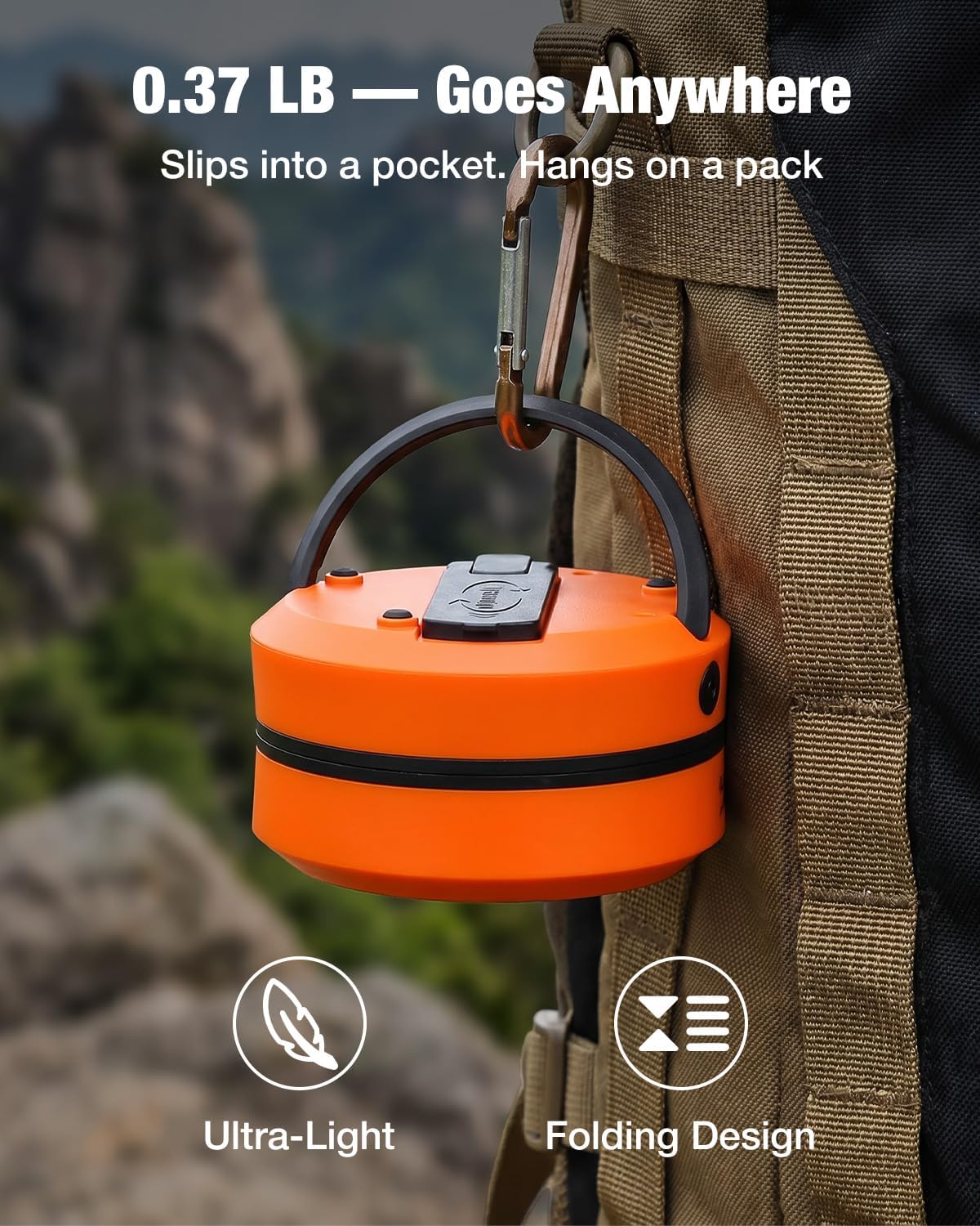 THORFIRE Hand Crank Camping Lantern 4 Pack,2-in-1 Collapsible LED Light