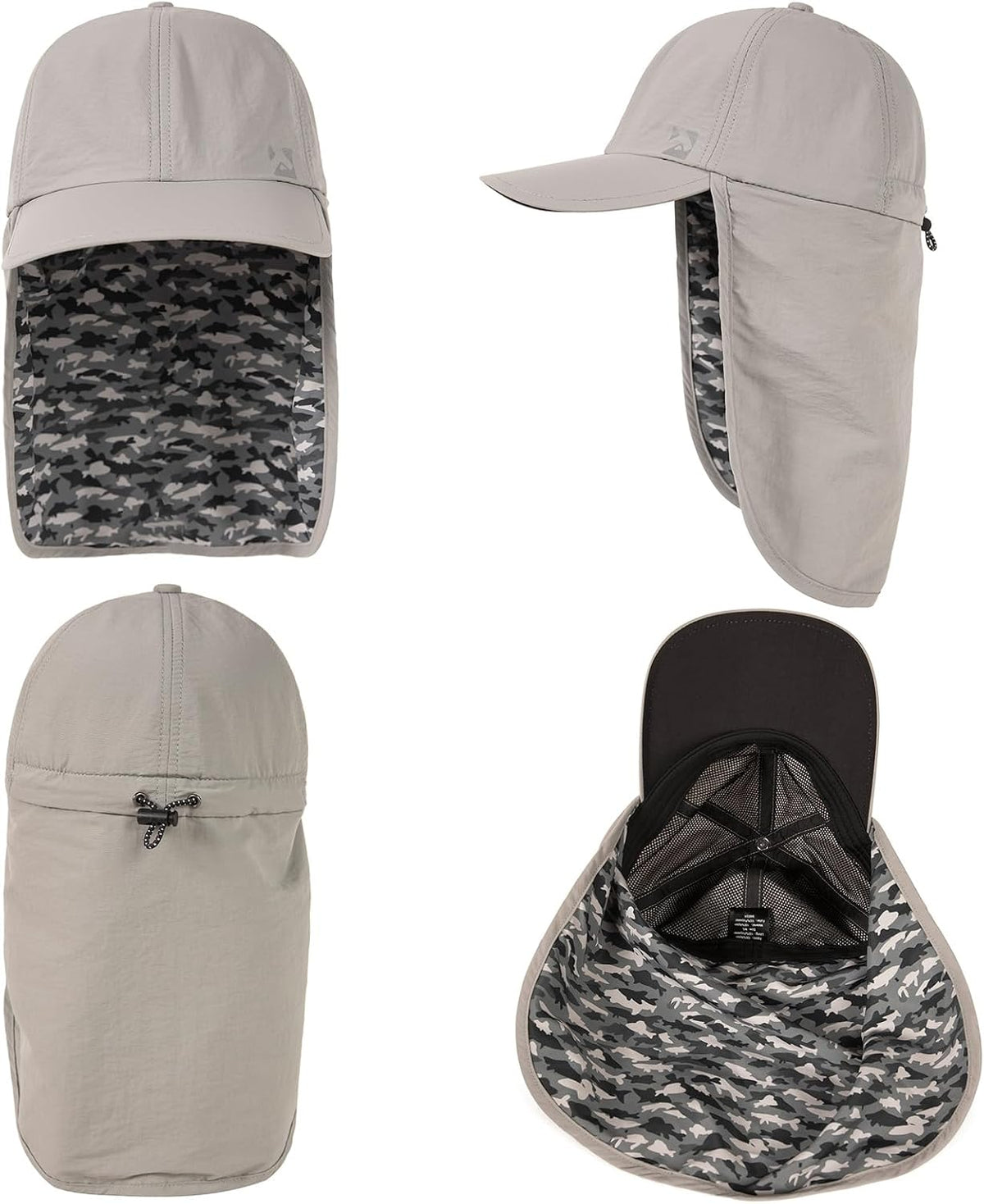 TOP-EX L/XL/XXL UV50+ Waterproof Neck Flap Baseball Sun Cap