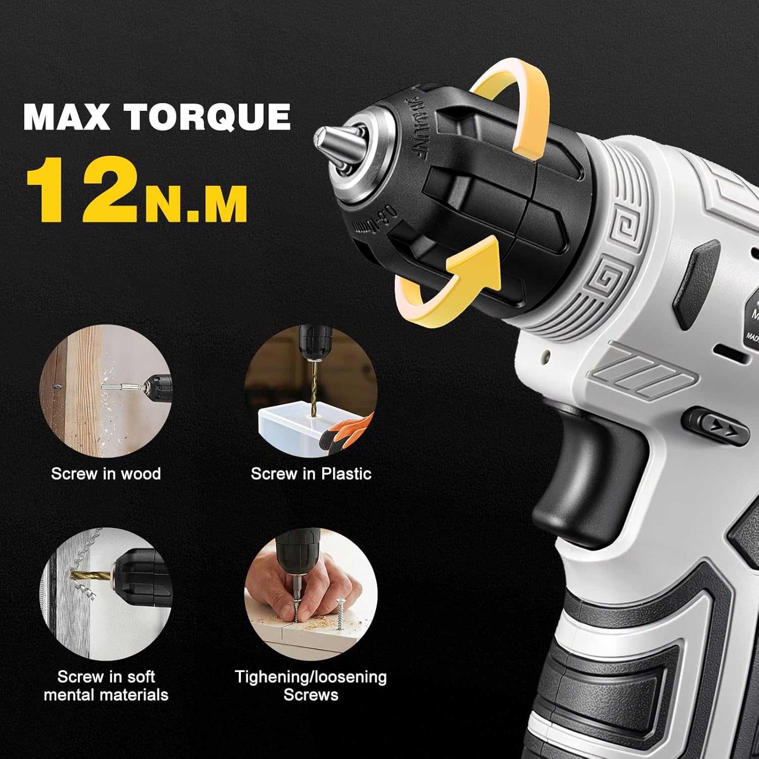 157-Piece Tool Set, 8V Cordless Drill Set, Hand Tool Kit for Men and Women