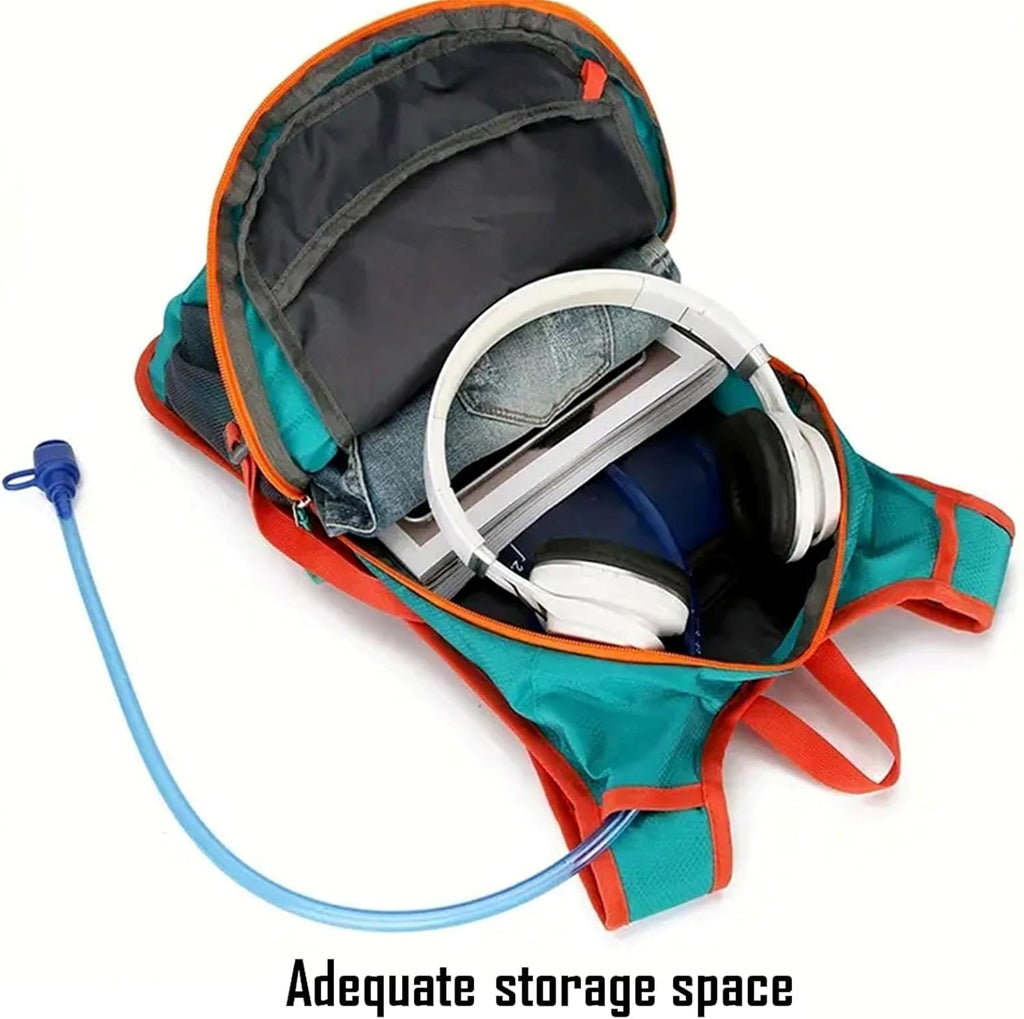 Lightweight Cycling Hydration Backpack,Large Capacity Pack for Travel,Hiking,Climbing,Skiing,Running Daypack for Men Women (Orange)