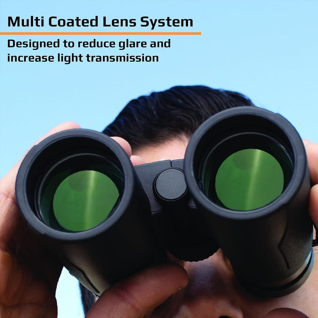Makalu 8.5x36mm Compact Binoculars, Multi-Coated Optics with BK7 Prisms