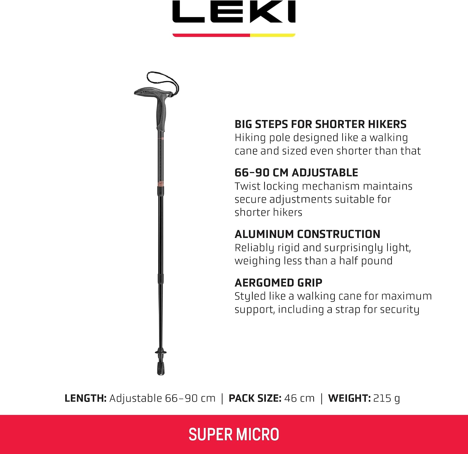 LEKI Super Micro Trekking Pole (Single)