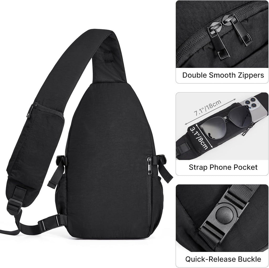 G4Free RFID Blocking Sling Bag for Men Women, Crossbody Bags Hiking Travel