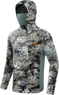 Palmyth Hunting Hoodie with Mask for Men Sun Protection Camo Fishing Shirts