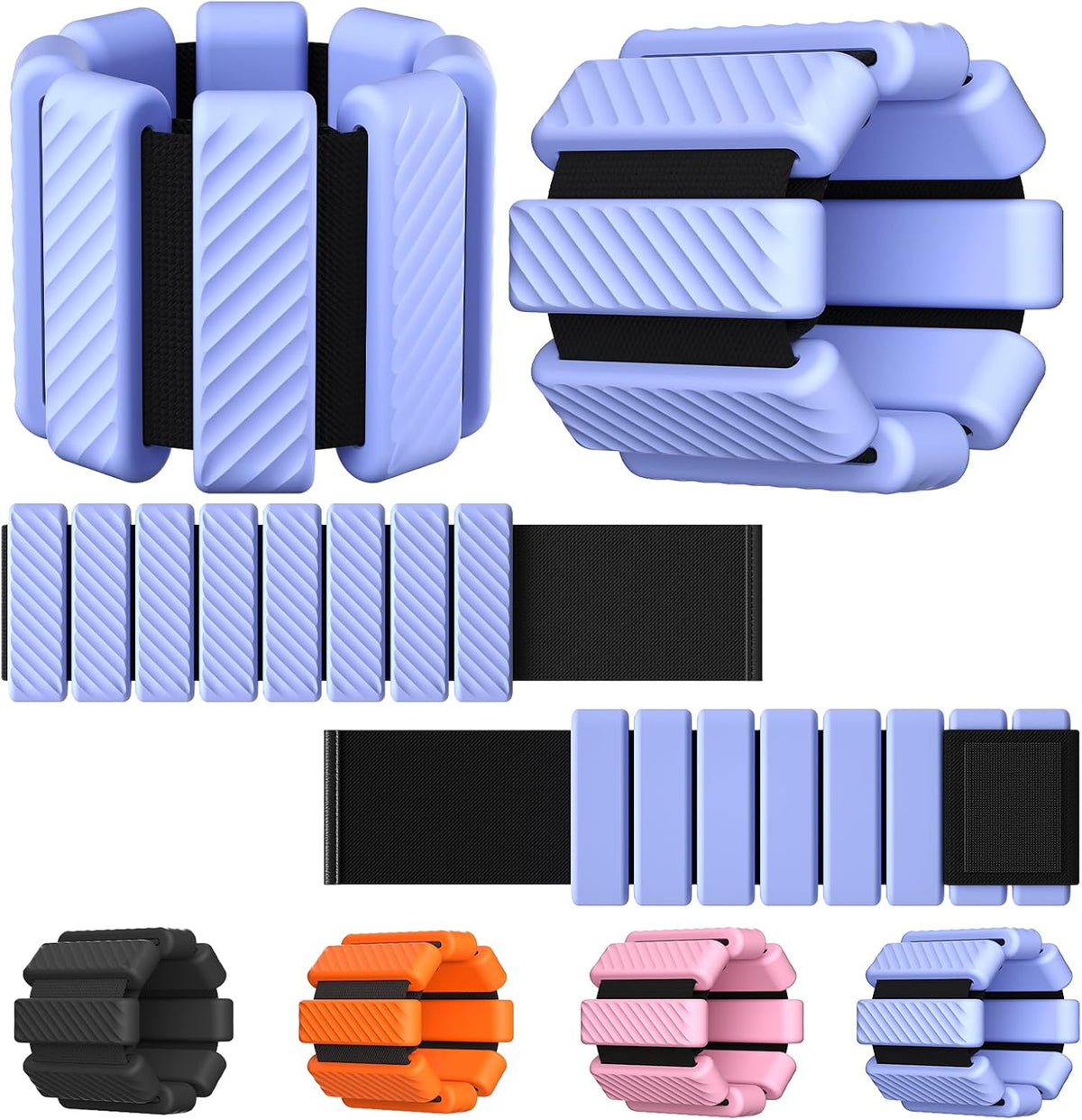Wrist & Ankle Weights for Women, Wearable Strong Arm & Leg Weights Set of 2(1Lbs Each), Adjustable Ankle Weights for Walking, Yoga, Dance, Barre,Gym,Exercise,Pilates,Walking Running