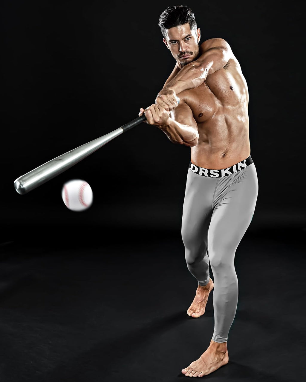 DRSKIN Men’s Compression Pants (5/4/3 Pack) Quick Dry Tights Leggings Sports Baselayer Running Gym Workout
