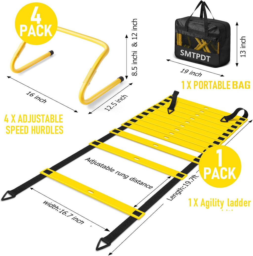 Agility Ladder,Soccer Training Equipment Set,Speed & Agility Training