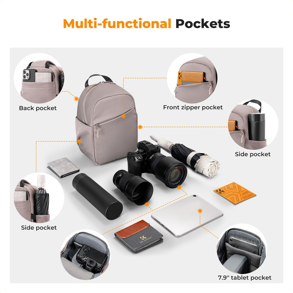 K&F CONCEPT Camera Sling Bag, Compact Crossbody Bag for DSLR Mirrorless