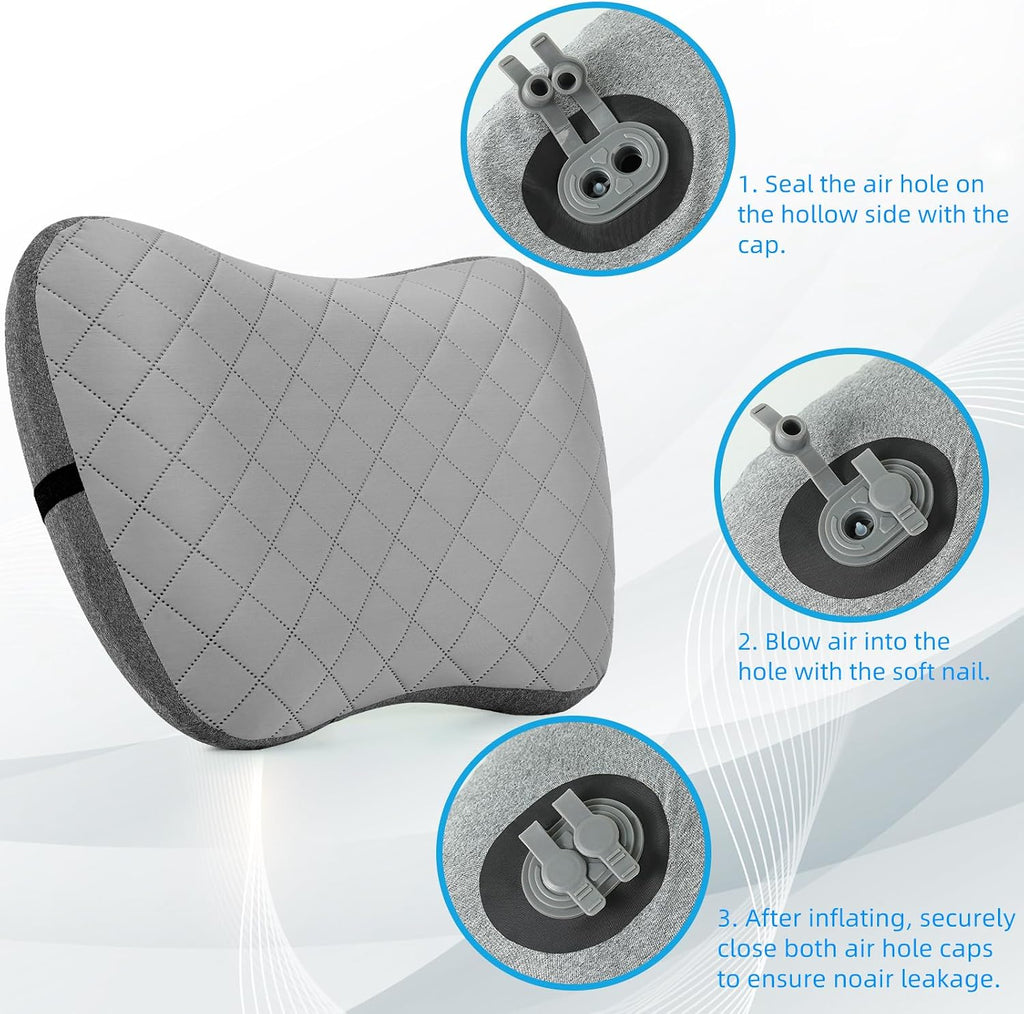 Crisonky Camping Pillow with Removable Cover, Ultralight Inflatable Pillow
