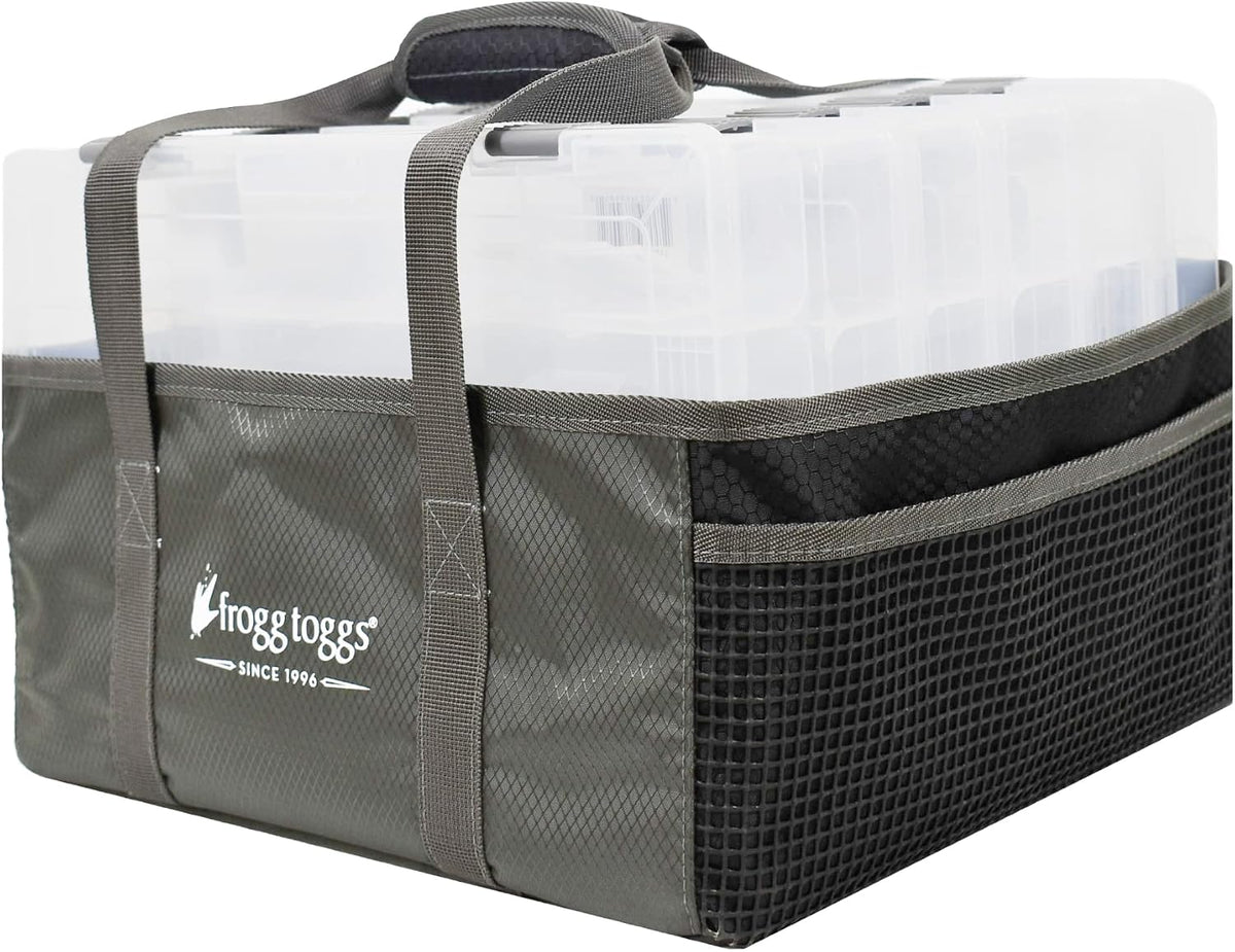 FROGG TOGGS Fishing Tray Tote, Secures Organizes and Protects Tackle Trays