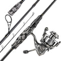Sougayilang Fishing Rod and Reel Combo, Stainless Steel Guides Fishing Pole with Spinning Reel Combo for Bass Fishing