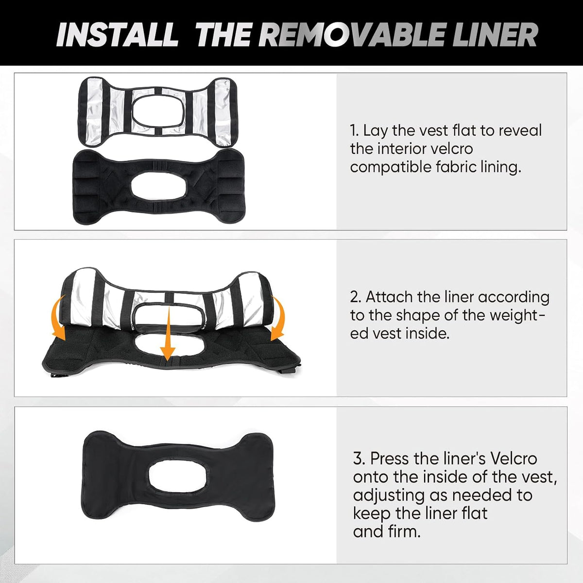 APEXUP Adjustable Weighted Vest, 4-10lb/12-18lb/20-32lb Vest with 6 Ironsand Weights and Large Pocket, Weight Vest for Men Women Strength Training, Running, Walking