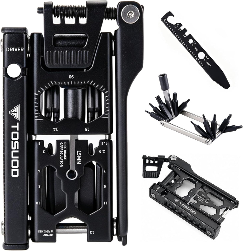 Bike Tool Kit 38-in-1, Bike Multitool with Tire Levers for Road and MTB