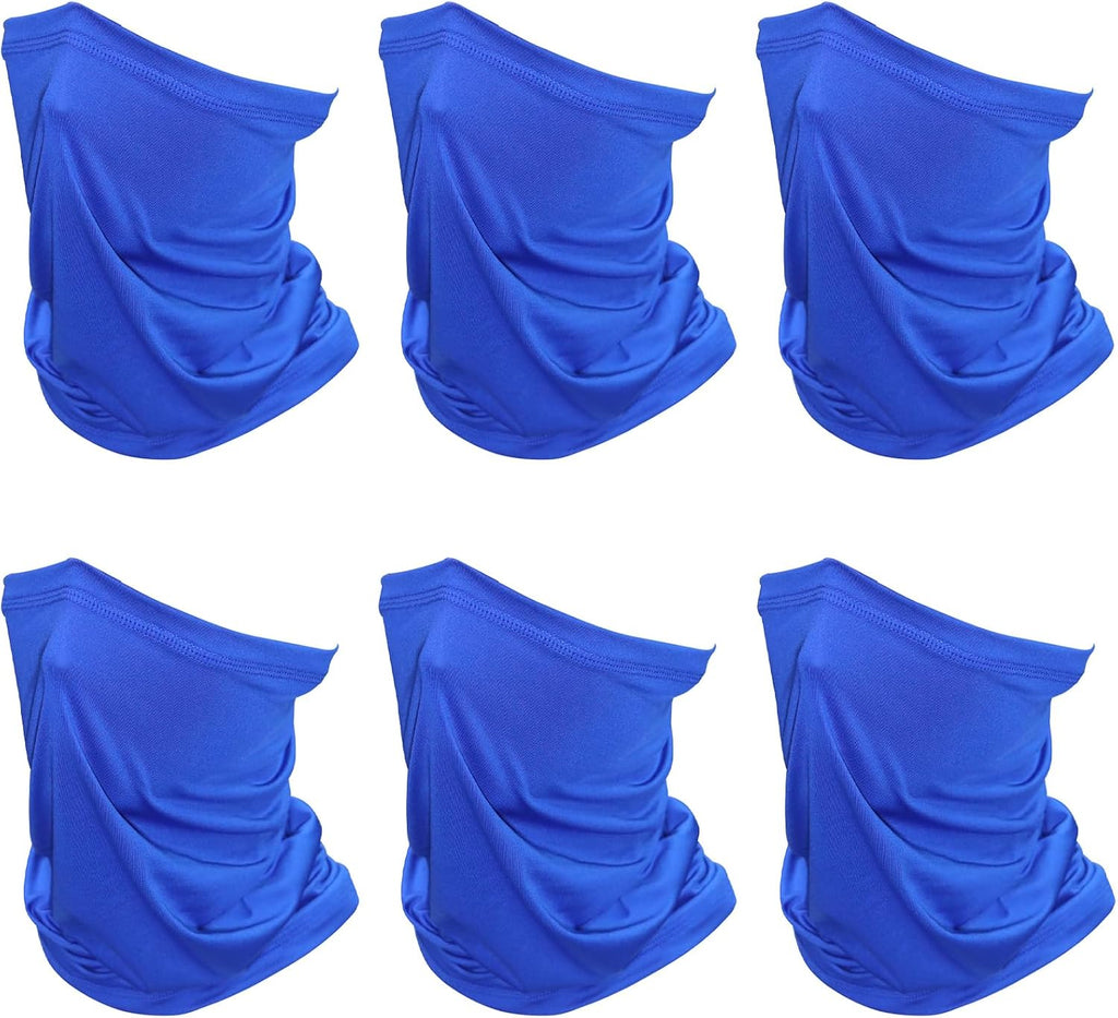SHEVERCH 6 Pack Neck Gaiter Face Mask Sun UV Protection For Men Women
