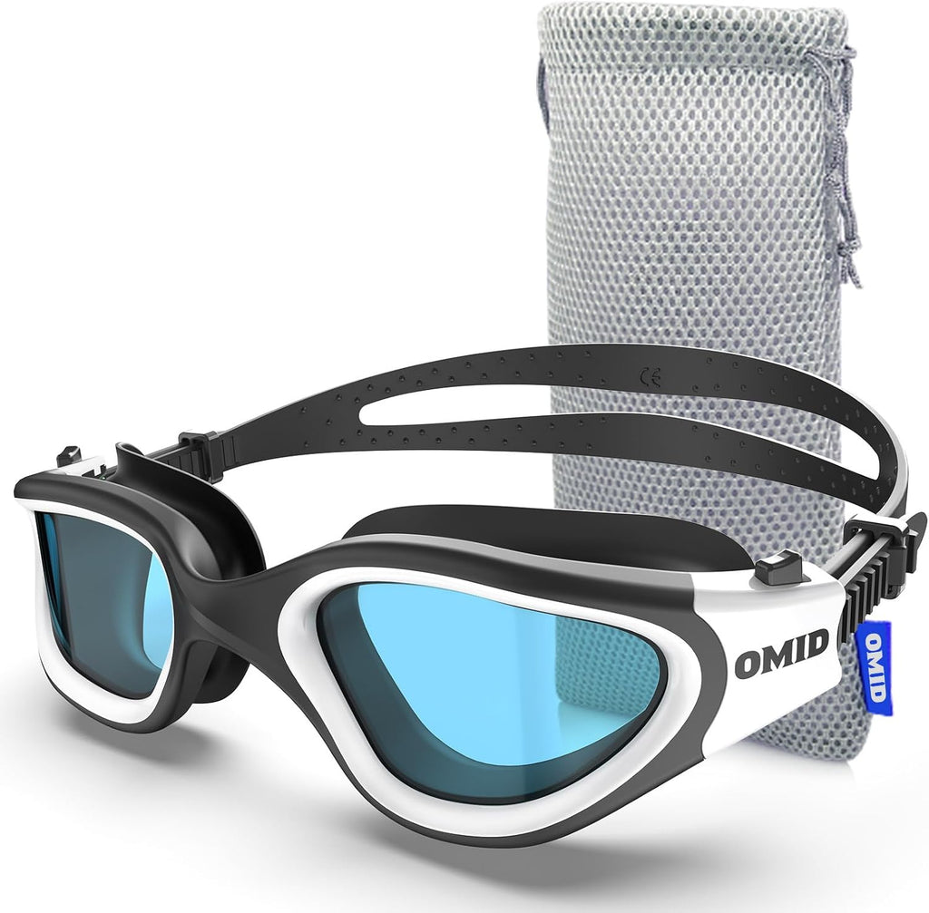 OMID Swim Goggles, P2 Lite Comfortable Anti-Fog Swimming Goggles for Men Women Adults Youth