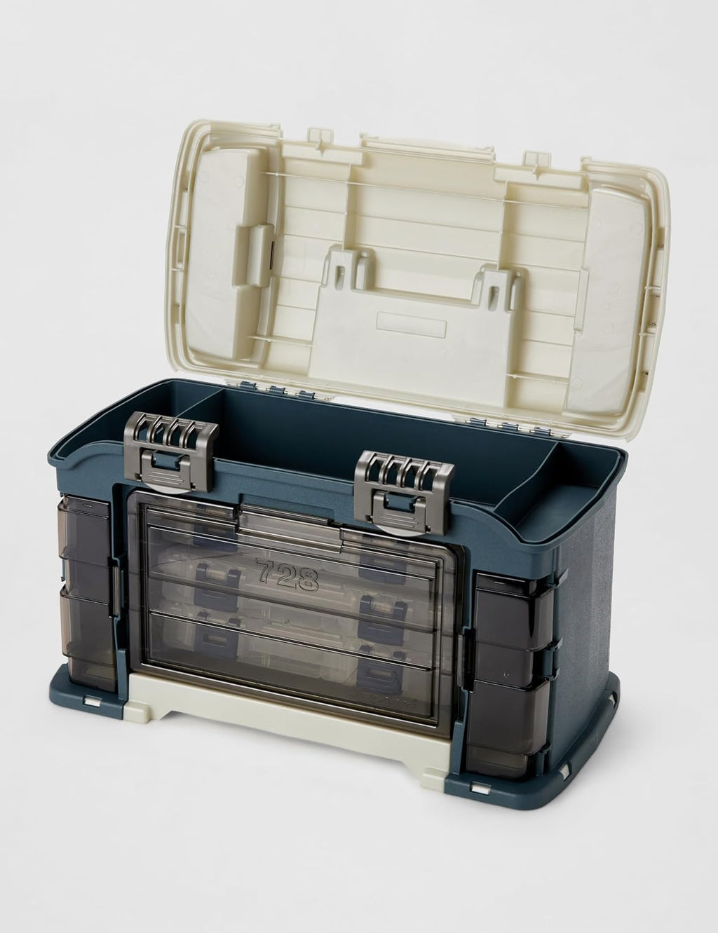 Plano Angled Tackle System with Three 3560 Stowaway Boxes, Fishing Tackle Storage, Premium Tackle Storage