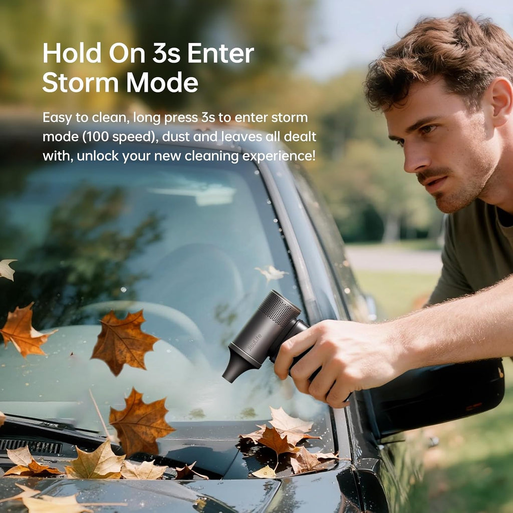 JISULIFE Portable Handheld Fan Ultra2 9000mAh Max 25 Hrs, 3 IN 1, 100 Speed