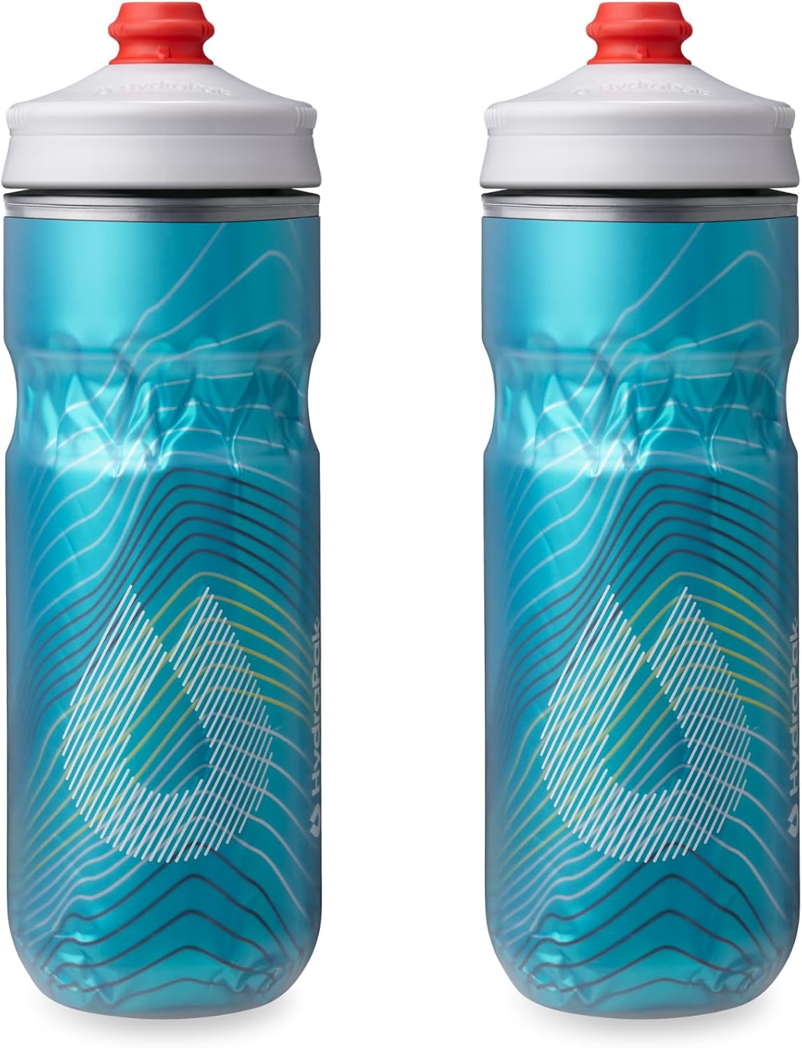 HydraPak Polar Surge Insulated Bike Water Bottle (20oz, Ascent Blue)