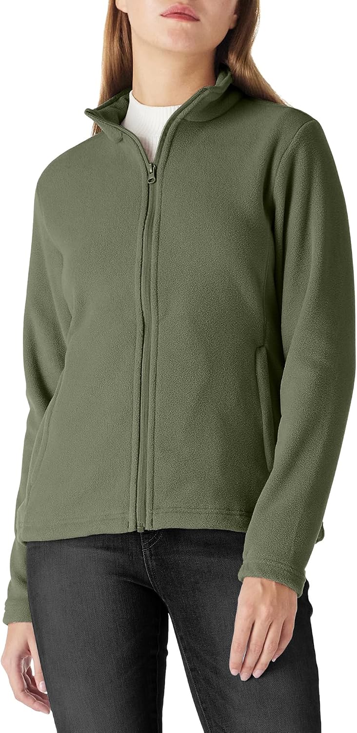 Outdoor Ventures Women's Lightweight Warm Polar Fleece Jacket Zip Up