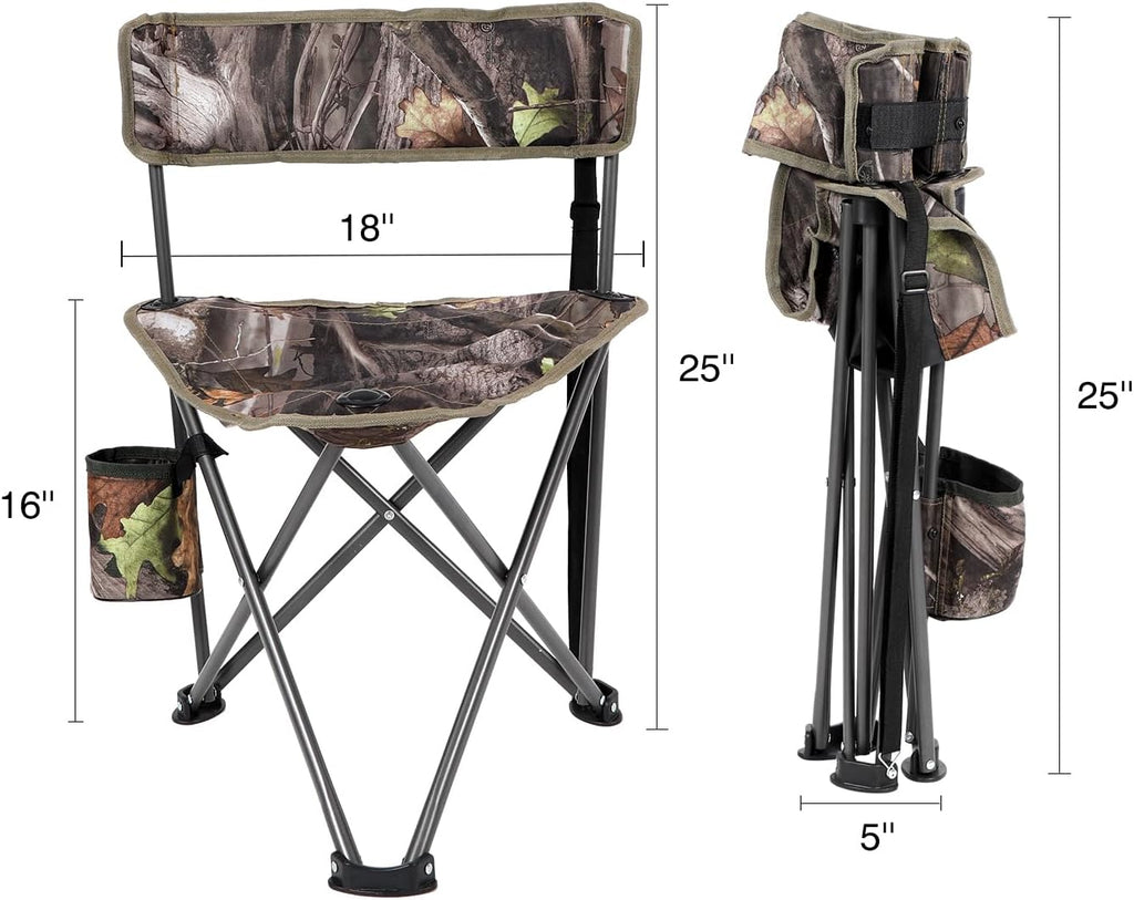 REDCAMP 2 Pack Tripod Hunting Chairs for Blinds
