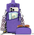 AGLOD Water Bottle Carrier Bag with Strap, Water Bottle Holder Crossbody Bags for Women Men for Walking, Hiking,Cycling