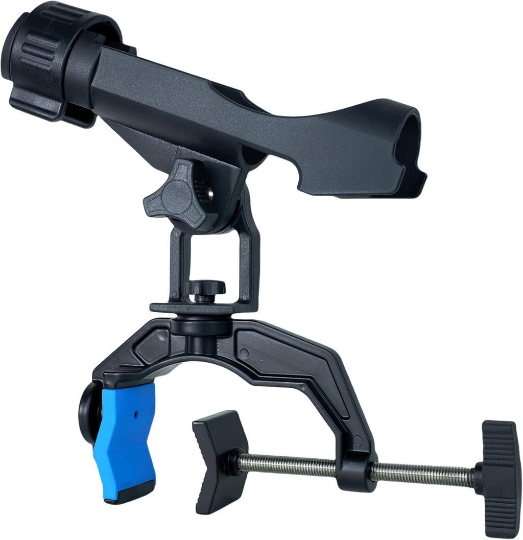 Fishing Rod Holders for Boat, Upgraded Fishing Rod Holder with Enlarge Clamp Innovative Dual-V Shaped Design Fit Round/Square Tube Boat Fishing, Fishing Gifts for Men