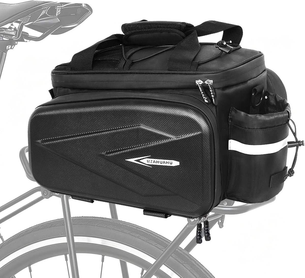 NDakter Bike Rear Rack Bag, 20L Waterproof Insulated Cooler Bag