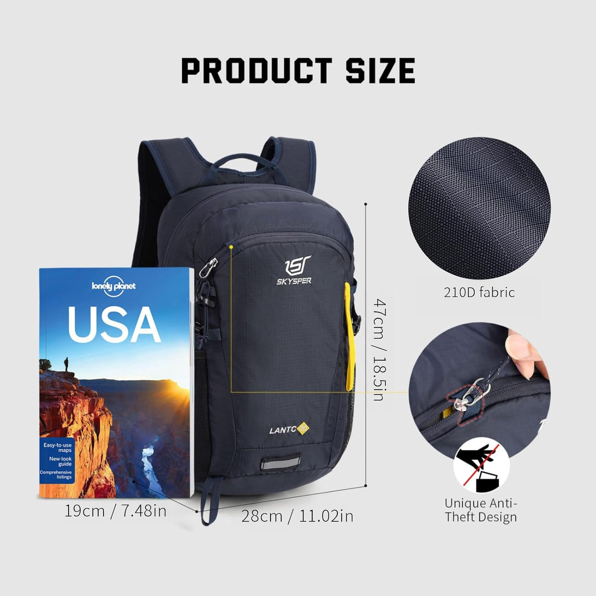 SKYSPER Small Hiking Backpack, 20L/30L Lightweight Travel Backpacks Hiking Daypack for Women Men