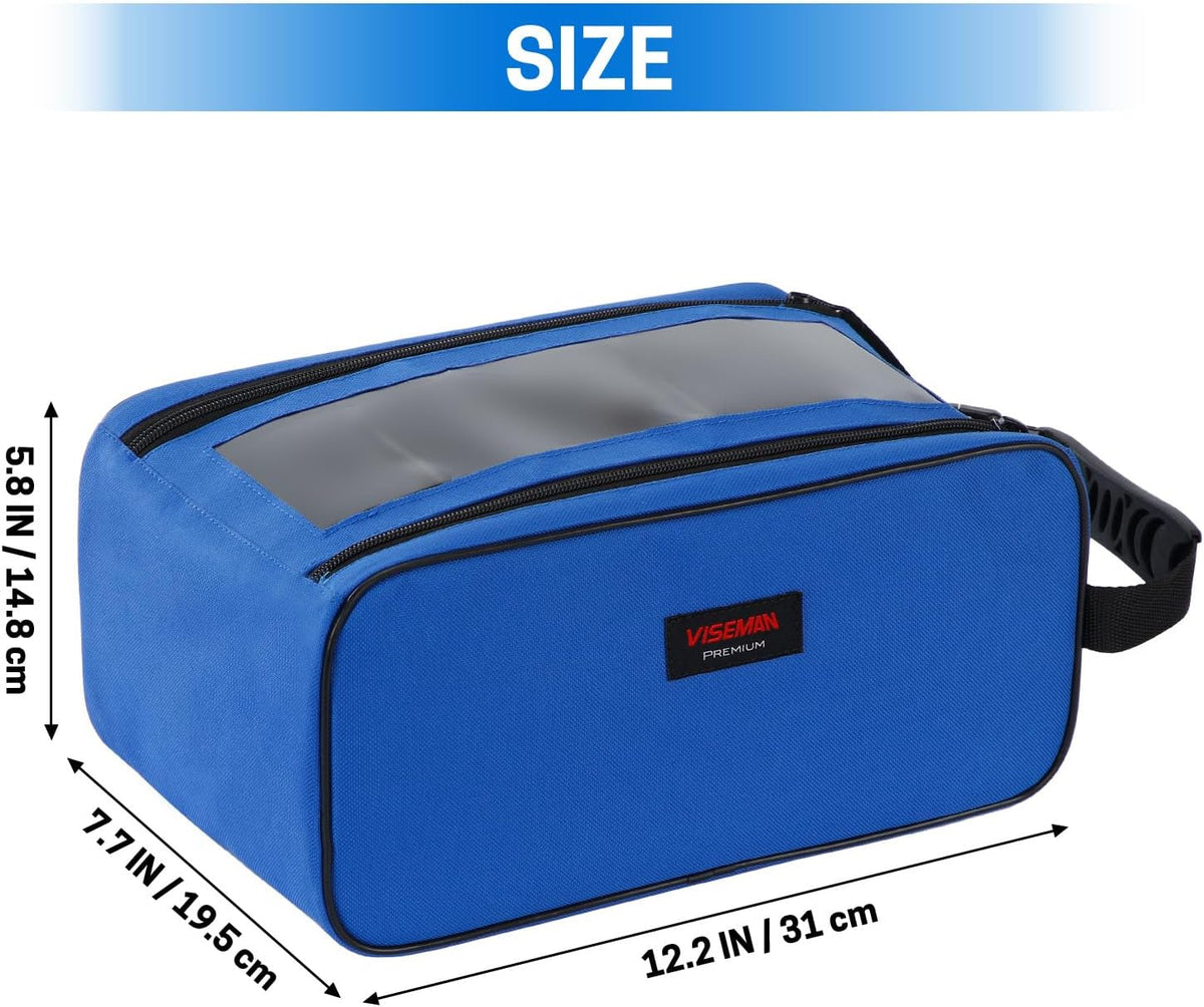 VISEMAN Fishing Tackle Bag, Waterproof Bait Storage Bag, Tackle Organizer