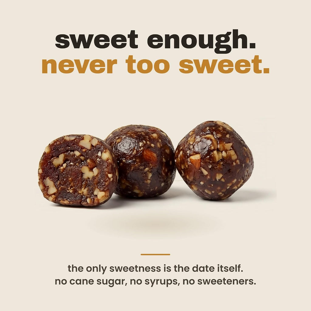 DATI Date Bites, High Fiber Healthy Snack, No Added Sugar, Ginger Turmeric