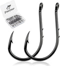 FishTrip 50/100pcs Octopus Baitholder Hooks, Circle Hooks for Freshwater